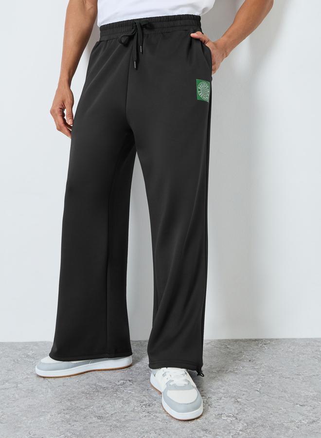 ستايلي جوغر سكوبا بأرجل واسعة ورقعة - Image 5